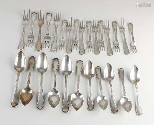 Large lot of silver cutlery