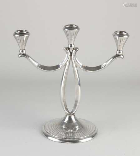 Silver candlestick, 3 lights