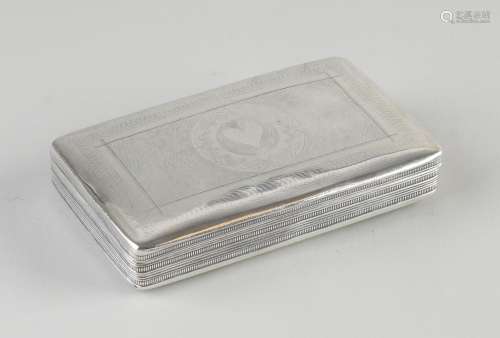 Silver tobacco box, 1837