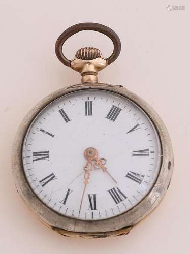 Pocket watch with gold case