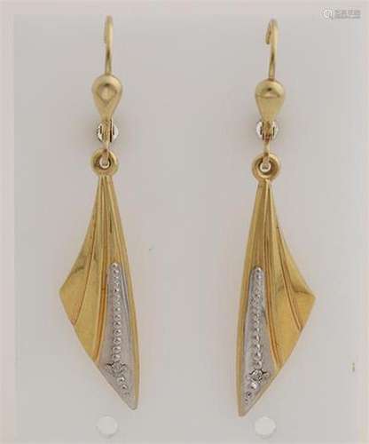 Pair of gold earrings