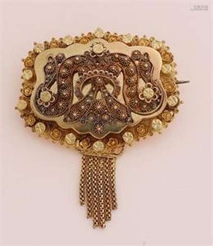 Gold regional brooch