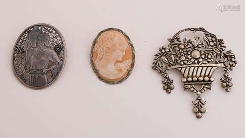 3 Brooches