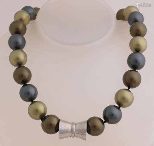 Pearl necklace multicolour large