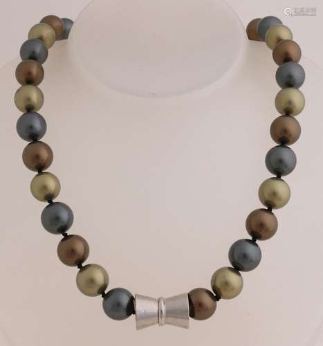 Pearl necklace, multicolor small