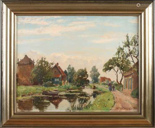 GF van Schagen, Dutch river view