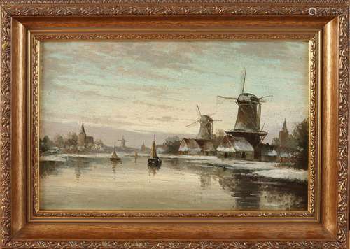 Unsigned, Dutch winter landscape