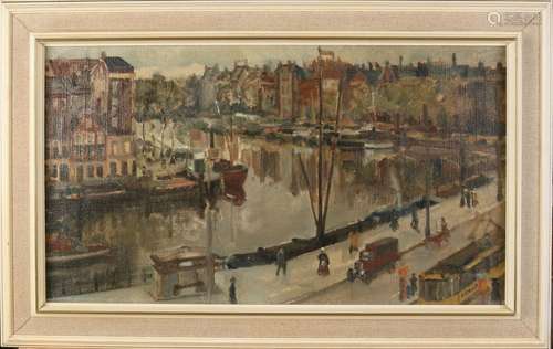 H. Stolle, Rotterdam canal view