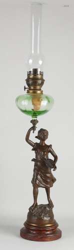Bronze figurative lamp