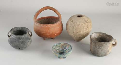 5x Ceramic pots (Iran)