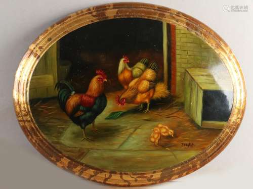 Oval painting, Hoenderhof