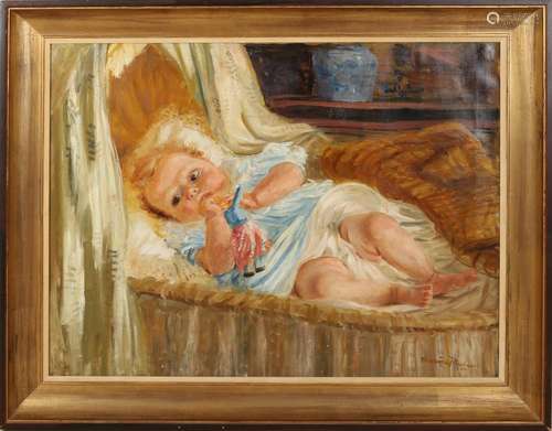 Marius Richters, Baby in crib