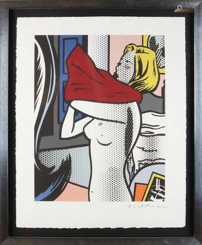 Roy Lichtenstein, Half-naked woman gets dressed