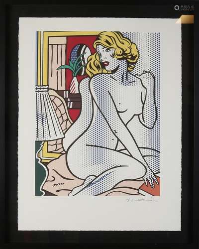 Roy Lichtenstein, Naked woman in front of a mirror