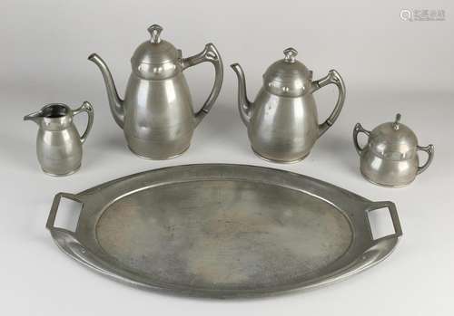 5-piece tin coffee/tea set