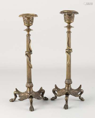 Two Charles Dix candlesticks