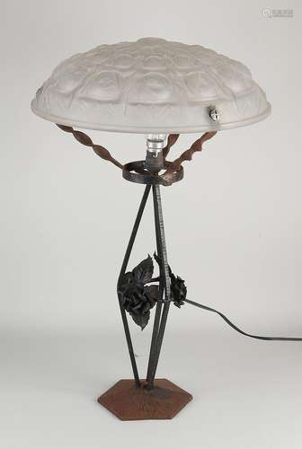 Antique table lamp, H 60 cm.