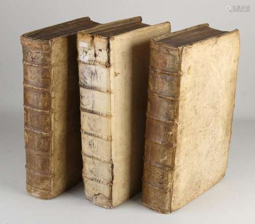 Three Dutch 17th century antiquarian books