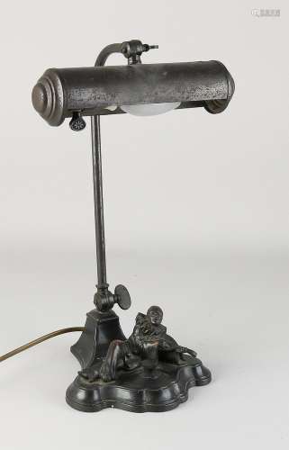 French desk lamp with Pierrot, 1920