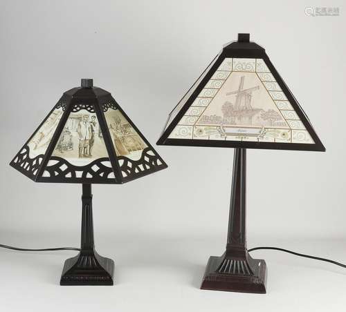 Two table lamps