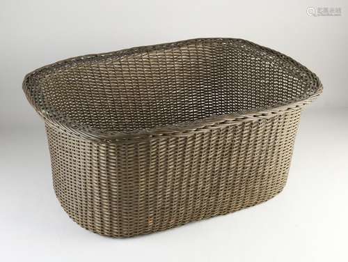 brass laundry basket