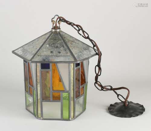 Stained glass hall lamp