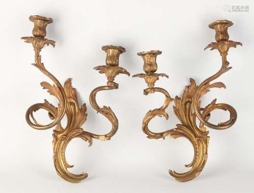 Two wall sconces