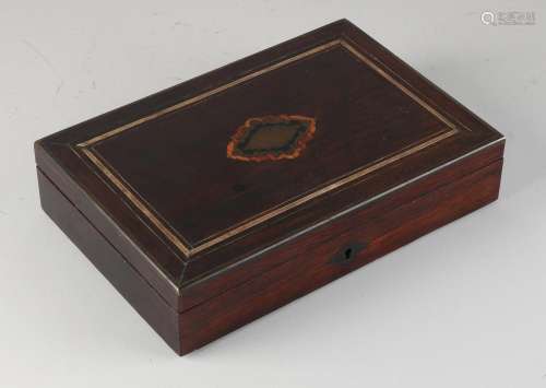 Rosewood lidded box