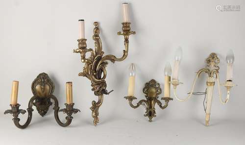 Four wall lamps