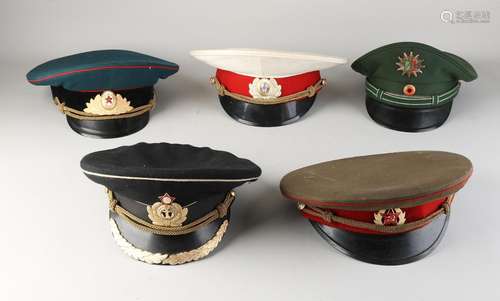 Five Russian hats