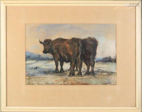 JK Veerman, Cows in landscape