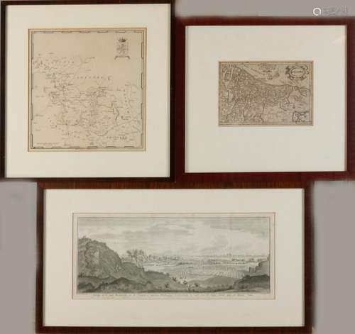 Three antique engravings/lithography