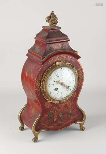 French chinoiserie mantel clock, H 38 cm.