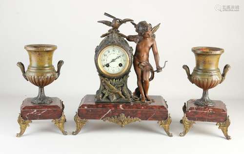 French clock set, 1900