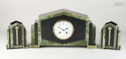 Art Deco clock set, 1920