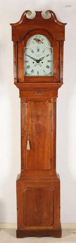 Antique English grandfather clock, H 214 cm.