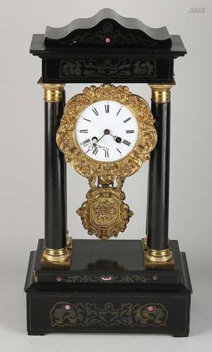 French portal clock, 1870