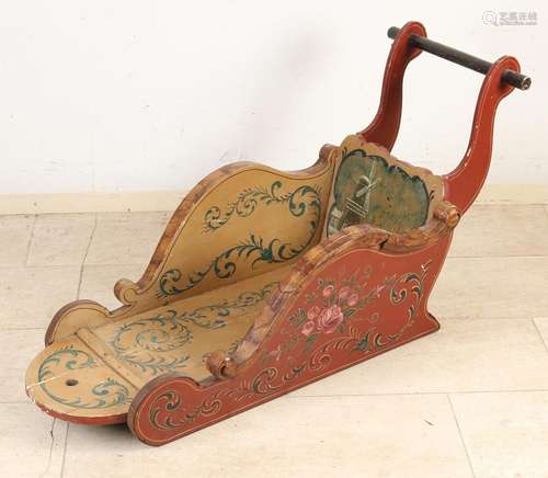 painted sled