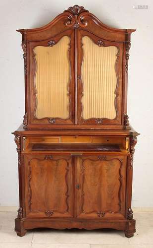 Mahogany display cabinet