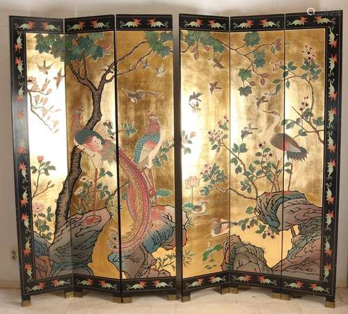 Chinese folding screen