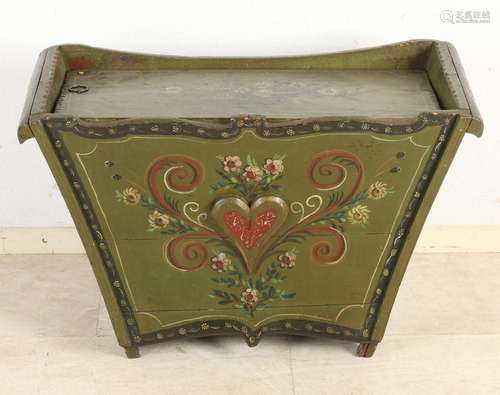 Frisian painted peat box