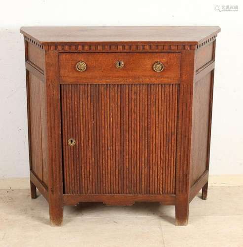 Oak louver cabinet, 1880