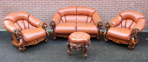 Four-piece Italian sofa