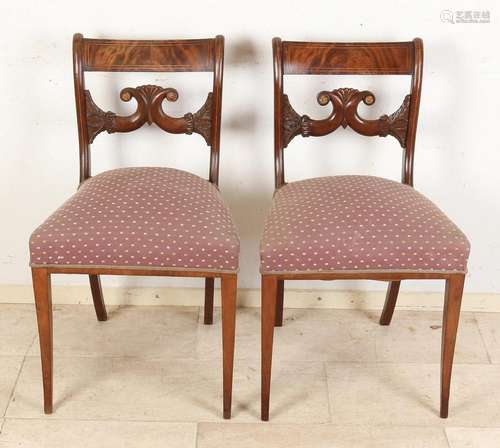 Two empire chairs