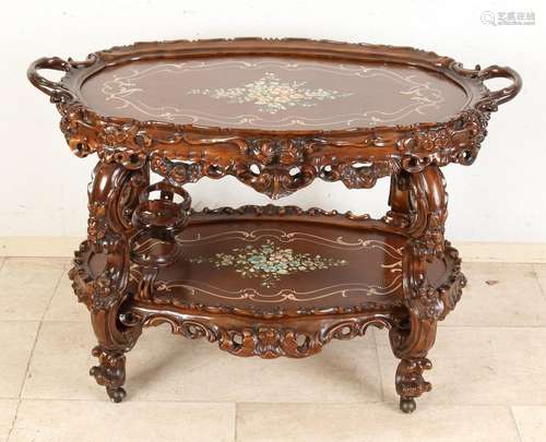 Italian baroque style tea table