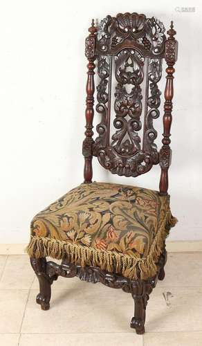 Oak carved chair