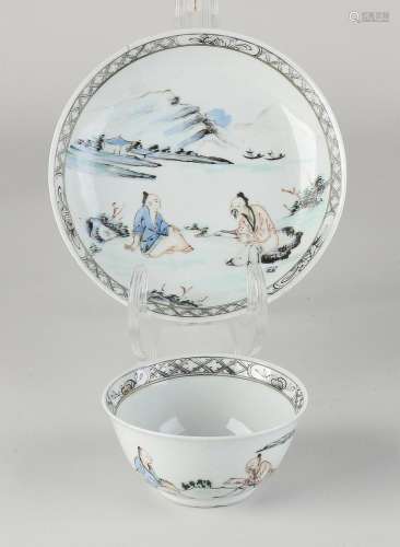 18th century Chinese Yung Cheng cup + saucer