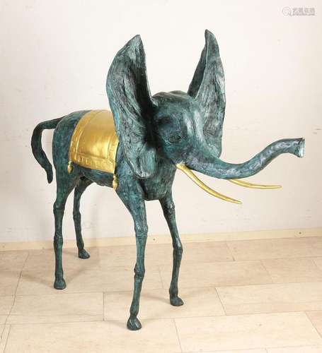 Bronze elephant after Salvador Dali