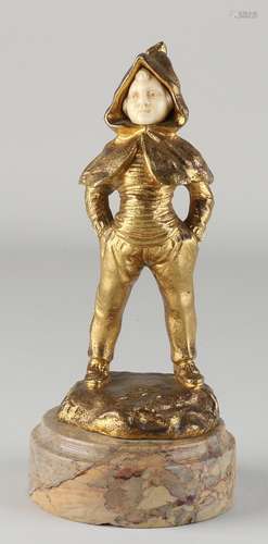 Bronze gilded figure