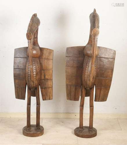 Two Ivory Coast statues